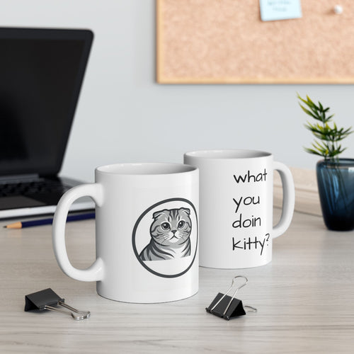 YouTube Cat Ceramic Mug — Loges_Knowges_Animogues Fan 11oz